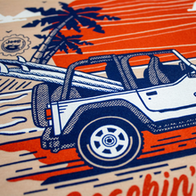 Load image into Gallery viewer, Ladies Jeep® Beachin' Good Time V-neck - Heather Peach - FINAL SALE