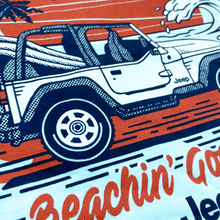 Load image into Gallery viewer, Mens Jeep® Wrangler Beachin' Good Time T-Shirt - Ice Blue Heather