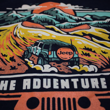 Load image into Gallery viewer, Mens Jeep® Dunes Zip Hoodie Sweatshirt - Black
