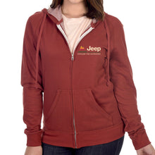 Load image into Gallery viewer, Mens Jeep® Explore The Outdoors Zip French Terry Hooded Sweatshirt - Spice Heather