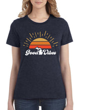 Load image into Gallery viewer, Good Vibes - Women's - Heather Navy