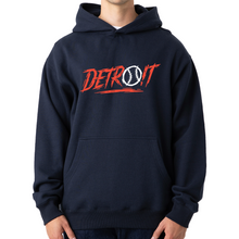 Load image into Gallery viewer, Detroit Baseball Score Boxy Hoodie - Navy