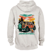 Load image into Gallery viewer, Mens Jeep® Built/Dogs Hoodie - Oatmeal Heather