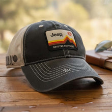 Load image into Gallery viewer, Hat - Jeep Have Fun Out There Patch Garment Washed Trucker