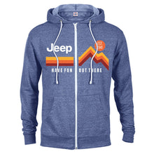 Load image into Gallery viewer, Mens Jeep® Have Fun Out There Zip Hoodie - Heather Royal