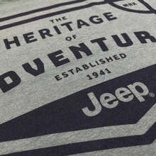 Load image into Gallery viewer, Mens Jeep® Heritage of Adventure Badge T-Shirt - Olive Green