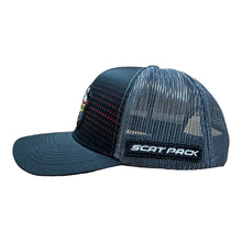 Load image into Gallery viewer, Hat - Dodge Scat Pack Rumble SnapBack Trucker - Black/Charcoal/Red