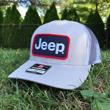 Load image into Gallery viewer, Hat - Jeep Heather Grey and Camo Trucker Patch Hat