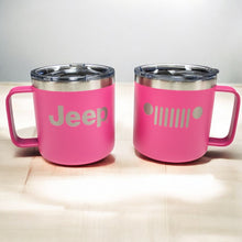 Load image into Gallery viewer, Camper Mug - Jeep Insulated - Pink
