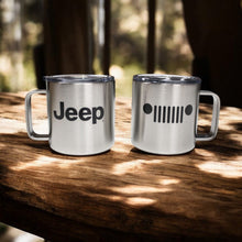 Load image into Gallery viewer, Camper Mug - Jeep Insulated - Silver