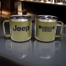 Load image into Gallery viewer, Camper Mug - Jeep Insulated - Green