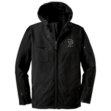 Load image into Gallery viewer, Mens Dodge® Hellcat Hooded Softshell Jacket - Black