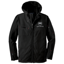 Load image into Gallery viewer, Mens Dodge® Viper Fangs Hooded Softshell Jacket - Black
