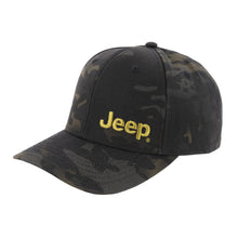 Load image into Gallery viewer, Hat - Jeep Text LP - Black Camo/Green
