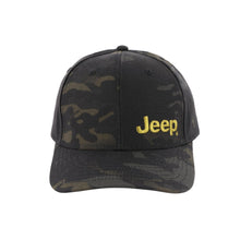 Load image into Gallery viewer, Hat - Jeep Text LP - Black Camo/Green