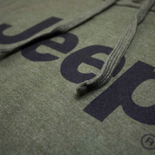 Load image into Gallery viewer, Mens Jeep® Text Hoodie - Heather Army Green