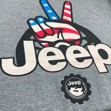 Load image into Gallery viewer, Mens Jeep® Wave USA T-Shirt - Graphite Heather
