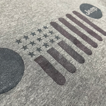 Load image into Gallery viewer, Mens Jeep® Flag Grille - Triblend Grey T-Shirt