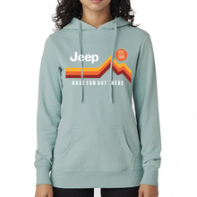 Load image into Gallery viewer, Ladies Jeep® Have Fun Out There French Terry Hoodie - Seafoam Green