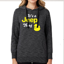 Load image into Gallery viewer, Ladies Jeep® It's a Jeep® Thing Duck French Terry Hoodie - Marled Ash