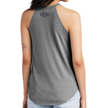 Load image into Gallery viewer, Ladies Jeep® Flag Grille Rocker Tank Top - Grey Triblend