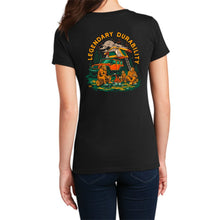 Load image into Gallery viewer, Ladies Jeep® Sasquatch Family V-neck - Black