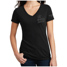 Load image into Gallery viewer, Ladies Jeep® Willys 4WD V-neck - Black
