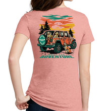 Load image into Gallery viewer, Ladies Jeep® Dogs Built For Adventure V-neck
