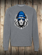 Load image into Gallery viewer, Lion Head - Unisex Crewneck Sweatshirt - Gray