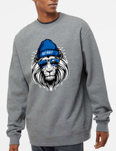 Load image into Gallery viewer, Lion Head - Unisex Crewneck Sweatshirt - Gray