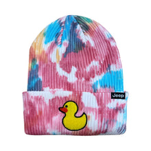 Load image into Gallery viewer, Hat - Jeep Duck Flip Knit Tie-Dye - Cotton Candy