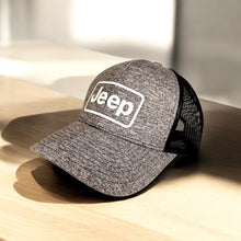 Load image into Gallery viewer, Hat - Jeep Rectangle - Heather Navy-FINAL SALE