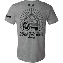 Load image into Gallery viewer, Mens Jeep® Wrangler Burst T-Shirt - Triblend Grey