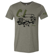 Load image into Gallery viewer, Mens Jeep® CJ - LDD Series - Triblend Military Green T-Shirt