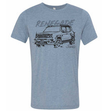 Load image into Gallery viewer, Mens Jeep® Renegade - LDD Series - Triblend Lake Blue T-Shirt