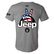 Load image into Gallery viewer, Mens Jeep® Wave USA T-Shirt - Graphite Heather