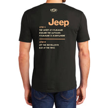 Load image into Gallery viewer, Mens Jeep® Adventure Mixtape T-Shirt - Black