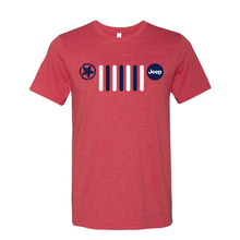 Load image into Gallery viewer, Mens Jeep® RWB Grille T-Shirt - Heather Red
