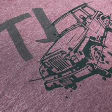 Load image into Gallery viewer, Mens Jeep® TJ Wrangler - LDD Series - Triblend Burgundy T-Shirt