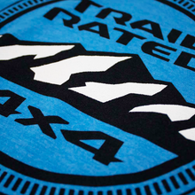 Load image into Gallery viewer, Ladies Jeep® Trail Rated V-neck - Heather Aqua Blue