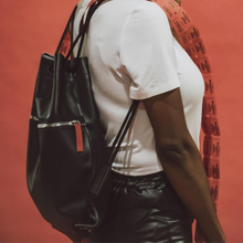 Load image into Gallery viewer, Detroit Drawstring Backpack in Leather