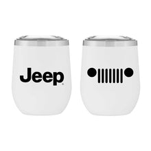Load image into Gallery viewer, Jeep Insulated Wine Tumbler - White Matte