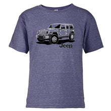 Load image into Gallery viewer, Youth Jeep JL Wrangler Line Art T-Shirt