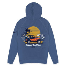 Load image into Gallery viewer, Mens Jeep® Beachin Zip French Terry Hooded Sweatshirt - Slate Blue