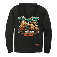 Load image into Gallery viewer, Mens Jeep® Dunes Zip Hoodie Sweatshirt - Black