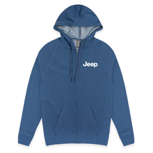 Load image into Gallery viewer, Mens Jeep® Text Zip French Terry Hooded Sweatshirt