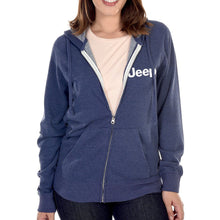Load image into Gallery viewer, Mens Jeep® Text Zip French Terry Hooded Sweatshirt
