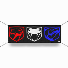 Load image into Gallery viewer, Banner - Dodge Viper Tri-logo - Multiple color options
