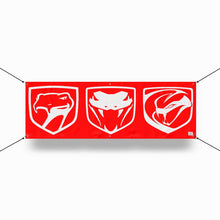 Load image into Gallery viewer, Banner - Dodge Viper Tri-logo - Multiple color options
