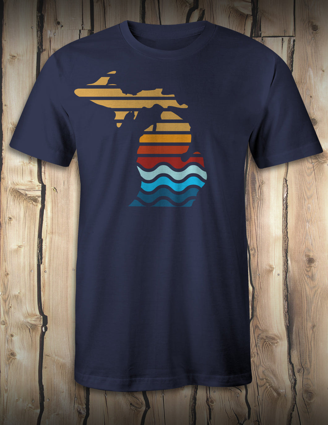 Michigan Color Bars - Navy